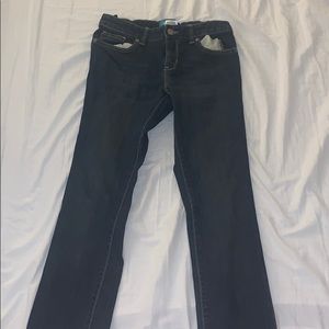 GAP Girls Skinny Dark-washed Blue Jeans